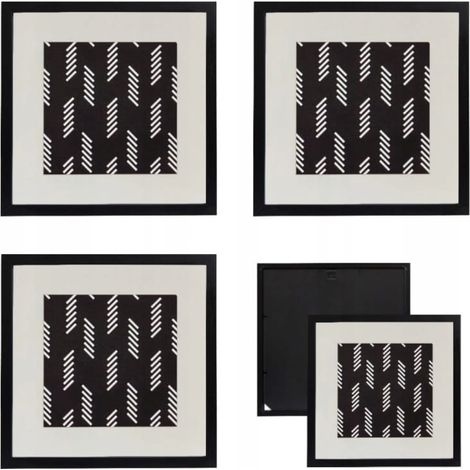 Bilderrahmen 016/47 M044 Schwarz 23x23 cm 3er-Pack