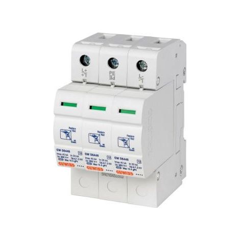 LST - PARAFOUDRE 3P 40KA 1000V CC T2 GEWISS GWD6428