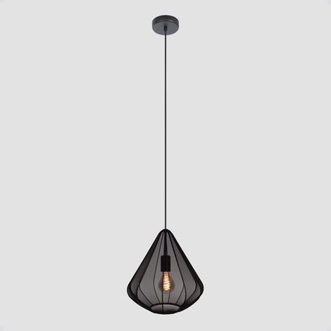 Lampe pendante Ø 33cm Dolwen Noir - Japandi - 43994 (1/3)
