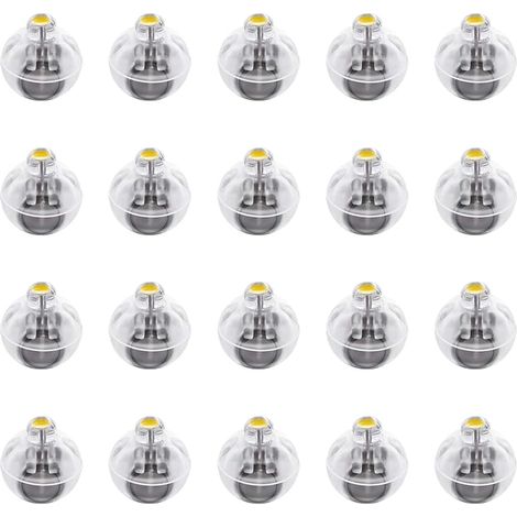 FEPITO Lot de 20 guirlandes lumineuses LED pour ballons et lanternes, lumière jaune chaud non clignotante, idéales pour Noël, mariages, fêtes et Halloween. Décorations (1/5)