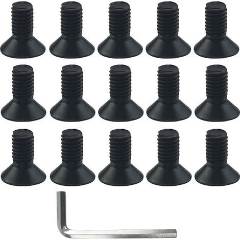 Lntyq Tête de Tondeuse en Aluminium tête de Tondeuse en Nylon vis de Tondeuse à Gazon tête de Tondeuse à Gazon Pinceau Fixation du Couteau avec 1 clé (1/5)