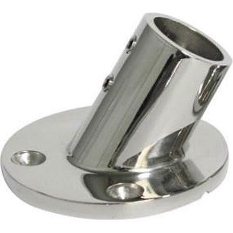 Raccord de main courante en acier inoxydable marin à 60 degrés, tube de 22 mm (7/8 pouce), base ronde, pour yachts (accessoires) (1/5)
