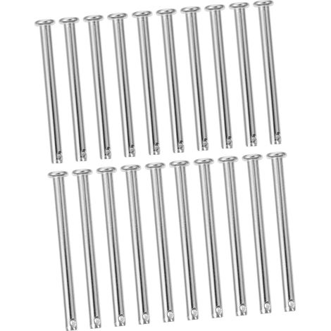 de 20 goupilles cylindriques en acier inoxydable à tête