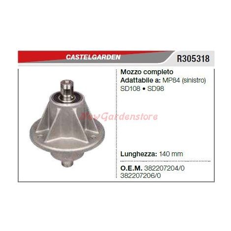 Nabe für CASTELGARDEN Messerhalter CASTELGARDEN Rasenmäher MP84 LH R305318