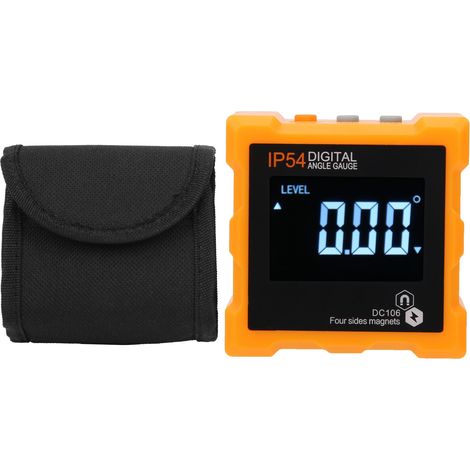 Inclinomètre numérique LCD IP54 avec aimant, rapporteur d'angle magnétique professionnel pour mesure industrielle