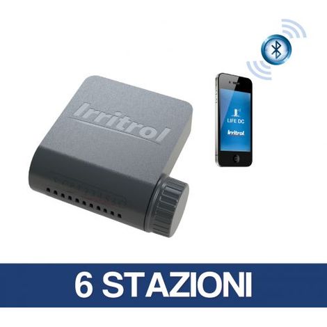 PROGRAMMATORE IRRIGAZIONE CENTRALINA A BATTERIA IRRITROL LIFE DC BLUETOOTH 35713V 6 STAZIONI (35716)