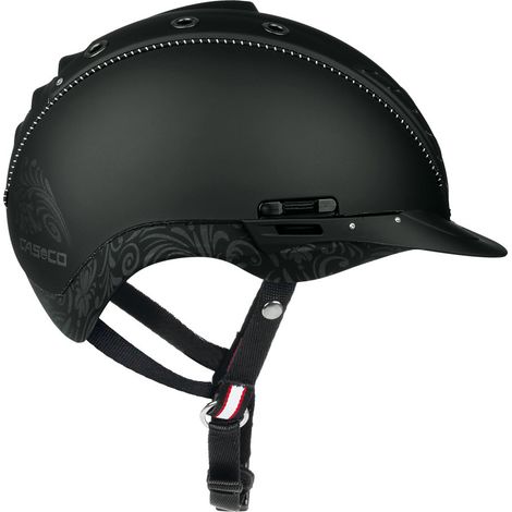 58-60 cm, Floral: Capuchon pour le modèle d'équitation MISTRALL 2 FLORAL avec homologation VG1 et excellente ventilation (1/4)