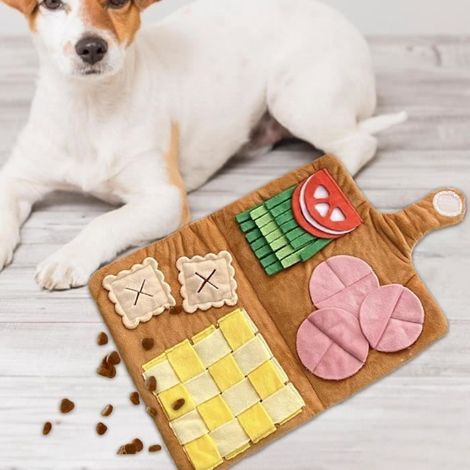 Chien en peluche, jouet amusant, livre de simulation grinçant, jouet coule pour animaux de compagnie, accessoires photo (1/4)