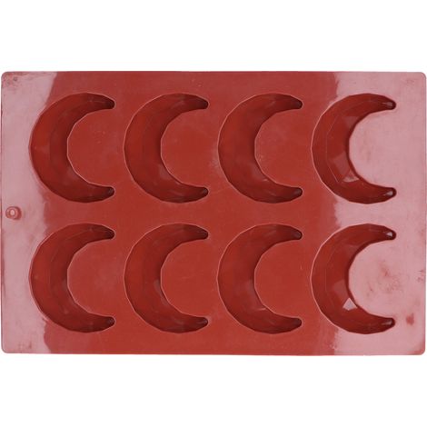 8-Loch-Mondform, dreidimensionale Schokoladenkuchenform für die heimische Bäckerei (1/5)