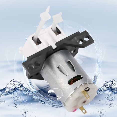 Pompe doseuse DIY à tube péristaltique pour analyse chimique en laboratoire d'aquarium (blanc 12 V 13) (1/5)