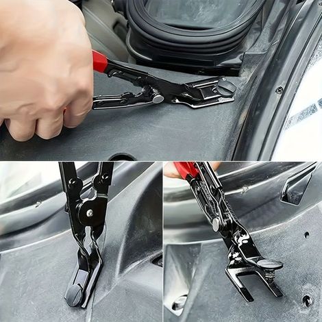 Pince à clips et outil de démontage de fixations — Outil d'extraction de clips de garniture de carrosserie (1/5)