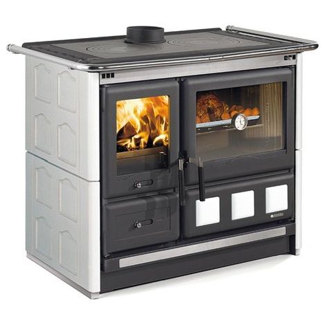 Cucina elettrica Sconosciuta Nordica ROSA XXL VST MAIOLICA Cucina a legna 8,5 kw - 244 m³ riscaldabili - bianco infinity - BIIN (7015148) (1/2)