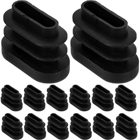 Lot de 30 embouts sol ovales en plastique faciles à installer, (1/5)