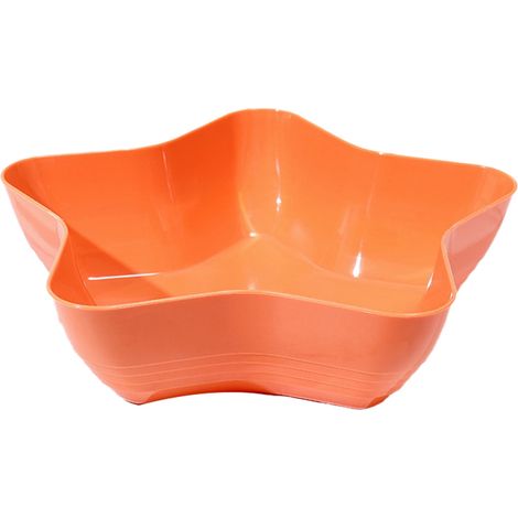 Assiette En Forme D Étoile À Cinq Branches - Plastique Alimentaire - Pour Fruits Légumes Apéritifs Noix - 21 cm - 1 Pièce (1/5)