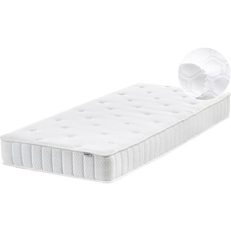 Materasso a 2 Lati Bilanciati double face Medio/Rigido in Tessuto Bianco 80 x 200 cm Duo (1/5)