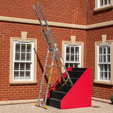 7-Rung 3 Section Stair Combination Ladder