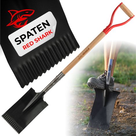 Spaten Strend Pro Premium RedShark, gerade, mit Holzstiel D 1150 mm, 10 Jahre Garantie, (1/5)
