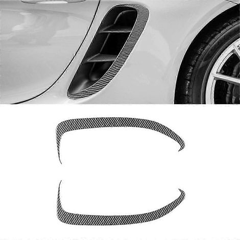 Para Porsche, cubierta de rejillas de ventilación laterales, embellecedor de entrada de aire, pegatina de carretera