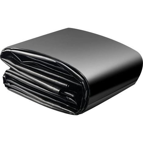 Bâche de bassin, Bâche de bassin 4x6m, Noir HDPE Bâches de bassin usage intensif, pour fleurs jardiniers serres bassins évacuation d'eau stable UV (1/5)