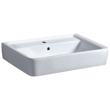Keramag Renova Nr.1 Plan Lavabo 65x48cm, avec trou pour robinet, avec trop-plein, Coloris: Blanc - 222265000