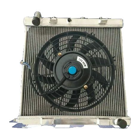 Radiador, material de aluminio, compatible con Range Rover II LP P38A, alto rendimiento de refrigeración, ajuste preciso, diseño ligero. (1/5)