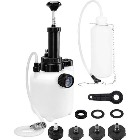 3L Car Brake Bleeder Brake Bleeder with Manual Pump Adapters Master Cylinder Can Used Oil Can Fits Most European Vehicle Models Car brake bleeder, brake bleeder, car brake bleeder (1/5)