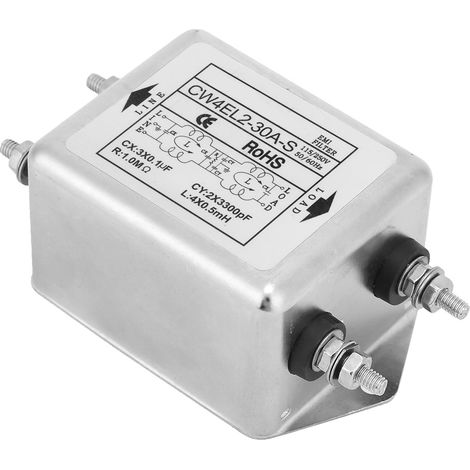CW4EL2-30A S Einphasen-Netzfilter (EMI) für Stromversorgungen, 115 V/250 V, 50/60 Hz (1/5)
