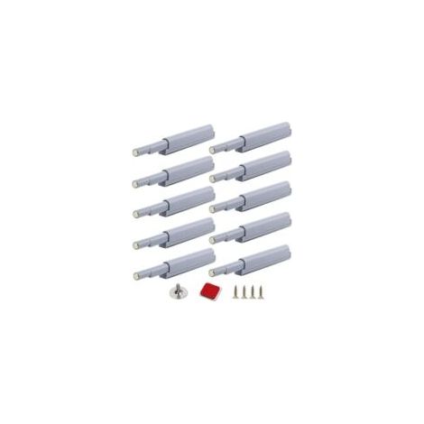 Magnetische Push-to-Open-Verschlüsse. Die Türen lassen sich durch einfaches Drücken öffnen und schließen (10 Stück).