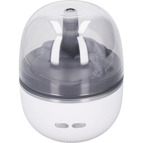 Humidificateur ultrasonique d'aromathérapie à haut débit de brume, diffuseur d'huiles essentielles avec lumières colorées, 260 ml, blanc (1/5)