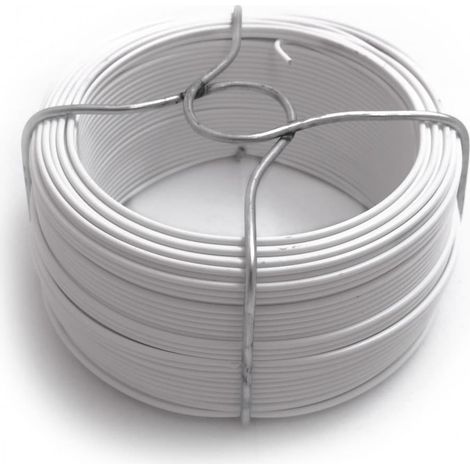 Weiß ummantelter Draht Nr. 6 – 1,40 mm x 50 m – 240 g