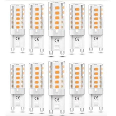 Ampoules LED G9 5W blanc chaud, lot de 10, à économie d'énergie-AquaForge (1/5)