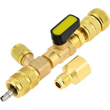 Outil d'installation et de démontage de bobine, extracteur de bobine de climatisation R410A R22, double port 1/4"-5/16" pour la réparation de la climatisation et de la réfrigération. (1/5)
