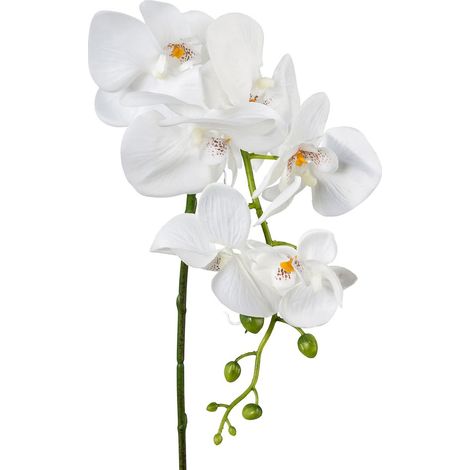 GASPER Phalenopsis - Schmetterlingsorchidee Weiß 86 cm - Kunstblumen (1/3)