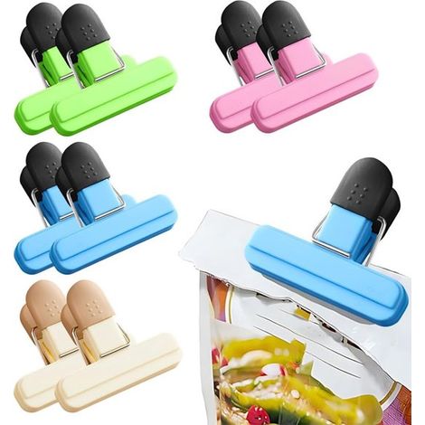 8 clips para bolsas herméticas para sellar y conservar la frescura - Cocina y hogar (1/5)