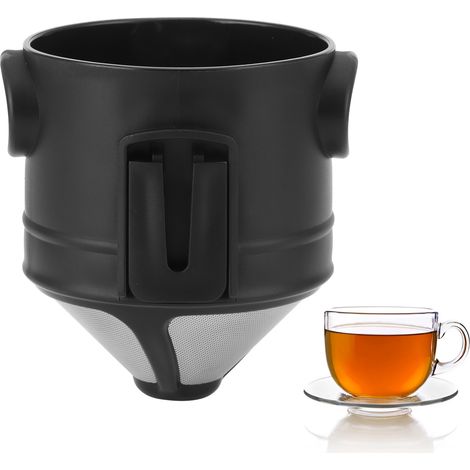 Filtre à café conique pliable et réutilisable en acier inoxydable de 6 cm, accessoire pour filtre à café (1/5)