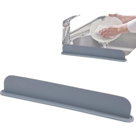 Silikon-Spritzschutz für Spülbecken, Spritzschutz mit Saugnapf, 52 cm, wasserdichte Platte für Küche, Bad, Wohnmobil, Landhaus, Außenbereich, robust und langlebig
