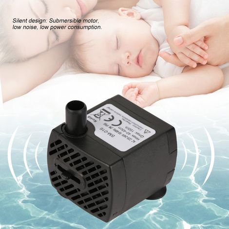 Pompe à eau submersible ultra silencieuse de 2 W avec lumière LED pour bassin, aquarium et fontaine (1/5)