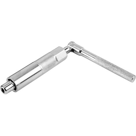 Clé à molette, fente interne 6 x 8 mm, acier au chrome-vanadium électroplaqué plus épais, clé à douille hexagonale 17 mm arrière pour voiture