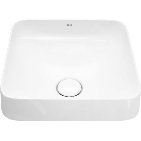 Roca Inspira - Meuble-lavabo 370x370 mm, avec trop-plein, trou pour robinetterie, blanc A32753R000 (1/3)