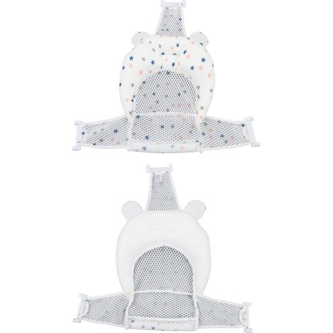 Coussin de siège de bain pour bébé, confortable, doux, en maille, réglable, pour la sécurité des nourrissons et des nouveau-nés (type 3). (1/5)