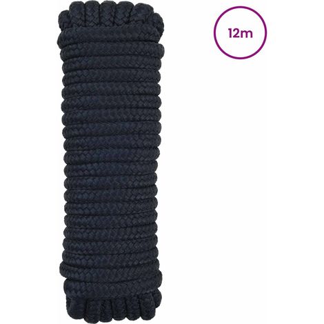 Maison Exclusive - Bootsseil 14 mm 12 m Königsblau Polyester (1/5)