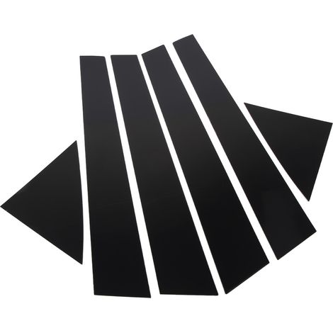 6pcs Garniture de Montant de Portière Anti-Rayures Noir Brillant Autocollant Couvre Pilier B de Remplacement pour Kia Forte 2009-2012 (1/5)