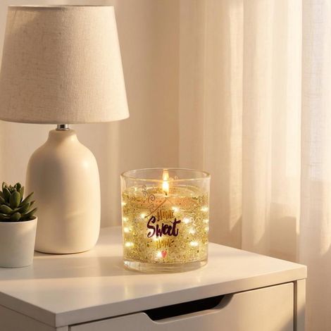 Home Sweet Home LED Gel Candle (1/2)
