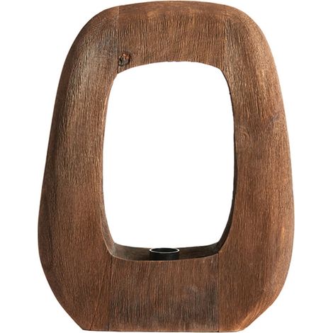 Light & Living - tischlampe - Kelafo - braun - holz - E27 -