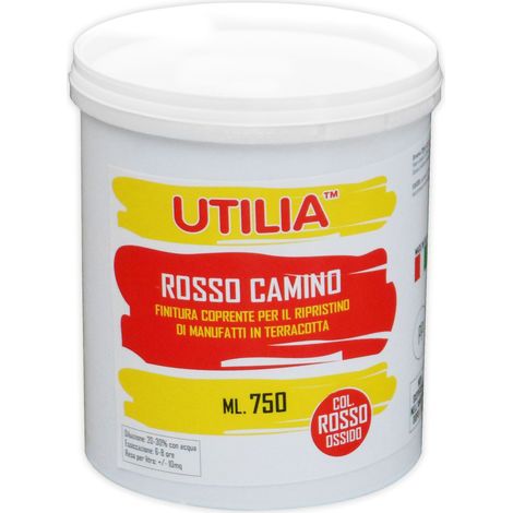 Utilia IDROPITTURA COTTO E MATTONI ROSSO CAMINO ml. 750 6.00 pz