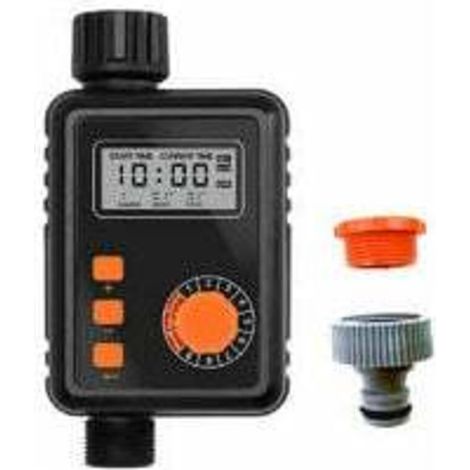 Programmateur et minuterie d'arrosage automatique Régulateur d'irrigation électronique Minuterie d'irrigation automatique avec grand écran LCD Contrôleur d'arrosage étanche 9 programmes de synchronisa (1/5)