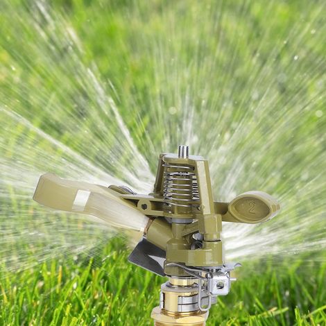 G3/4-Zoll-Gartenrasen-Wipparm-Bewässerungsdüse aus Aluminiumlegierung mit Wassersprühkopf (1/5)