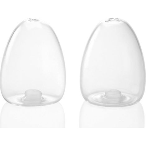 Salière et Poivrière Design en Verre Transparent OvoÏde (1/3)