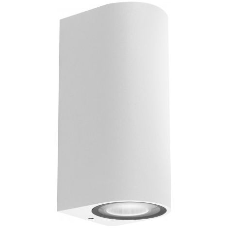 Applique Murale Étanche Extérieur CORDOVA Blanc 2xGU10 : Design Épuré pour un Éclairage de façade Sûr et Élégant
