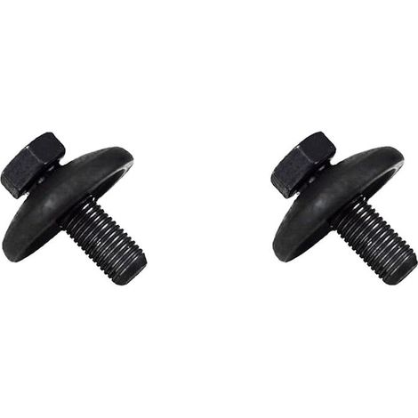 Lot de 2 boulons de lame de tondeuse à gazon et boulons de lame de tracteur 3,8 cm x 1,2 cm - 20 avec rondelle coupée pour fixer les lames sur la tondeuse à gazon (1/5)